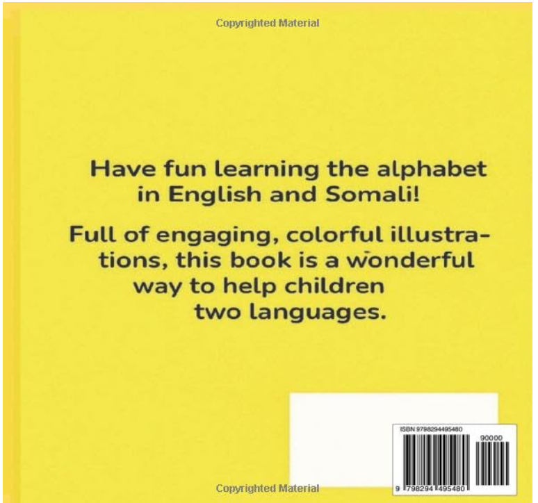 Learn Letters with Me: An English–Somali Alphabet Book for Children